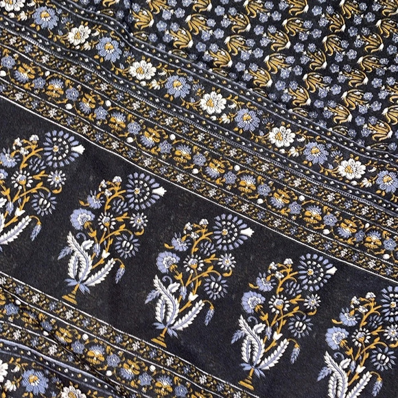 Lara Ethnics women’s dress medium large cover up kimono sleeve maxi floral black - Picture 6 of 8